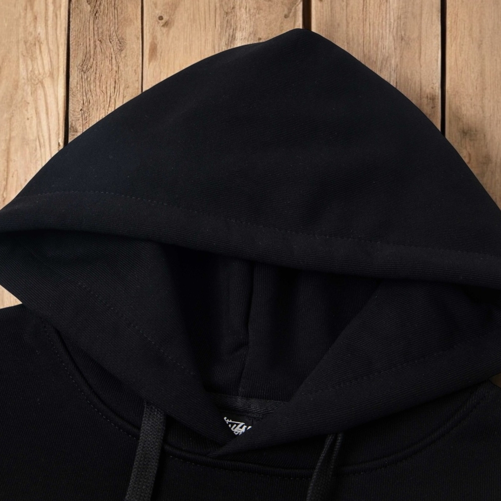 Stussy Black Hoodie with White Dice Graphic - Picture 4 of 8